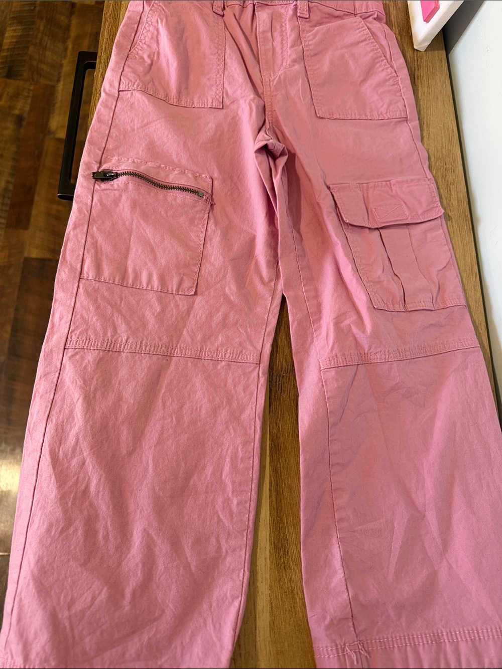 Girl’s Pink Utility Cargo Pants